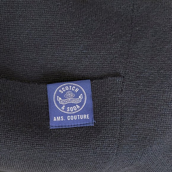 Snap Front Cardigan Navy Blue Hand Pockets NWOT - Picture 5 of 7